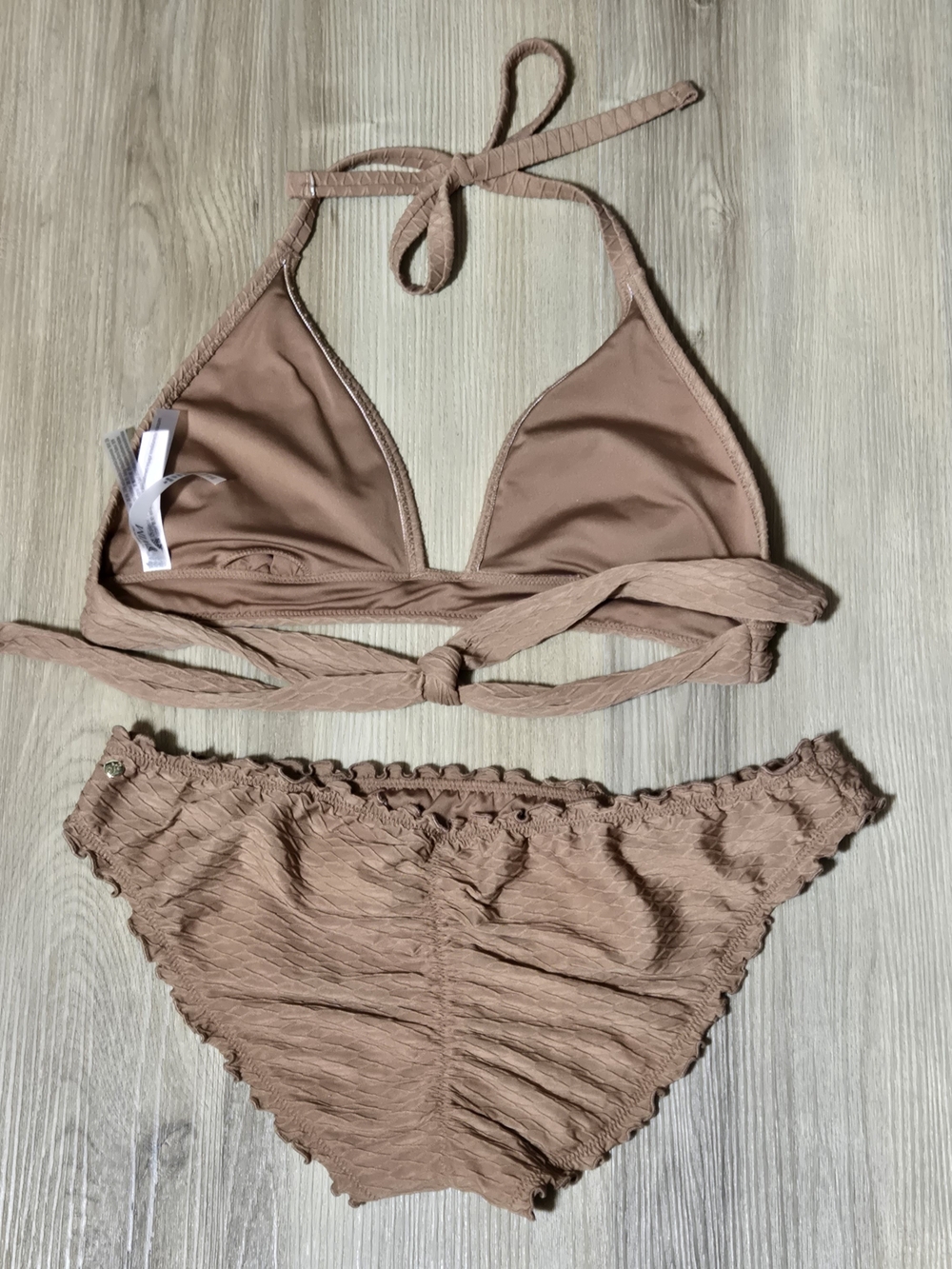 Victoria's Secret Swim Brown Ruched Bikini Bottom - Picture 2 of 4